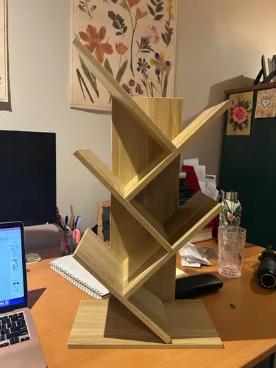 Tree Bookshelf, 5 Shelf Display Bookcase for Books, CD's, etc., View more