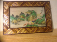 Chinese Antiques Painted on Bamboo