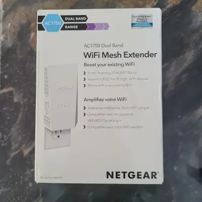 NETGEAR WiFi Mesh Range Extender EX6250 - Coverage up to 2000 sq.ft. and 32 devices with AC1750 Dual...