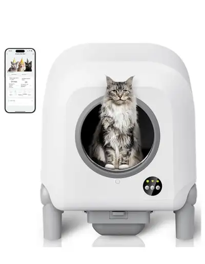 Self Cleaning Litter Box, 100L Automatic Cat Litter Box for Mult, View more