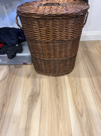 Wicker Laundry Basket - Used In Excellent Condition