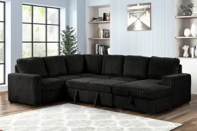 SPACIOUS MODULAR SECTIONAL SOFA BED , View more