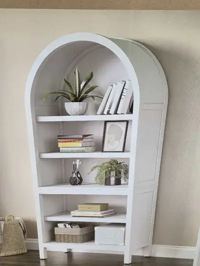 Tresanti white bookcase. 2 available , View more