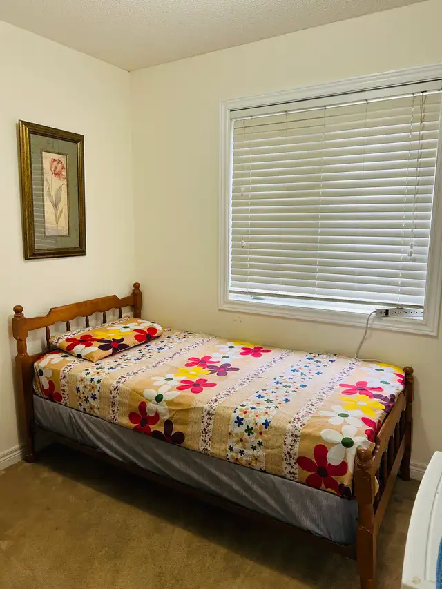 Furnished room with attached washroom & separate entrance