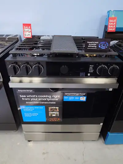 Samsung "30" Stainless Steel Silde In Gas Range on Sale‼️, View more