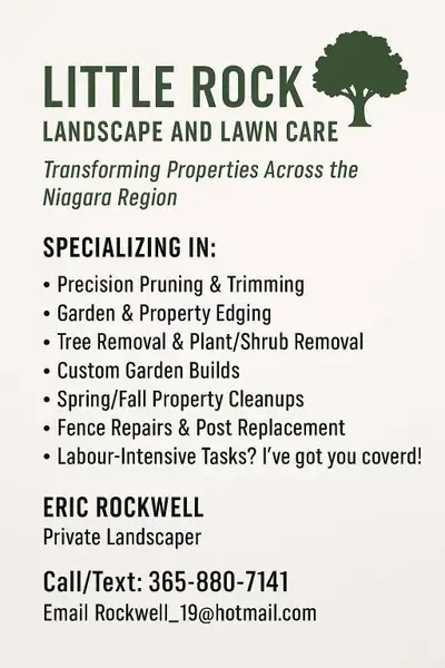 《Private Landscaper /Groundskeeper》 Eric @ 365-880-7141 Call/ Text or email me for inquiries or a qu...