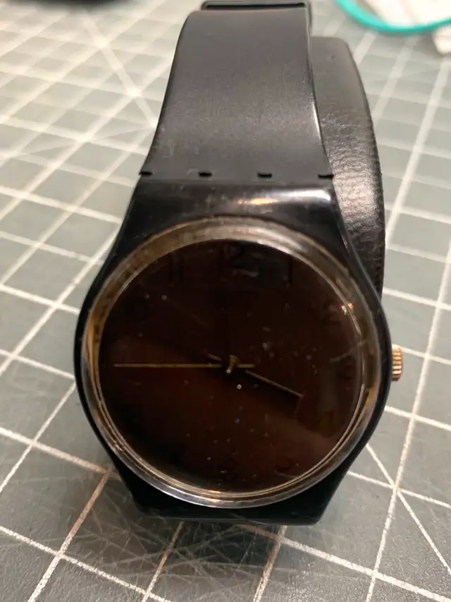 All black Swiss Swatch watch, used in in great shape62863282139265122