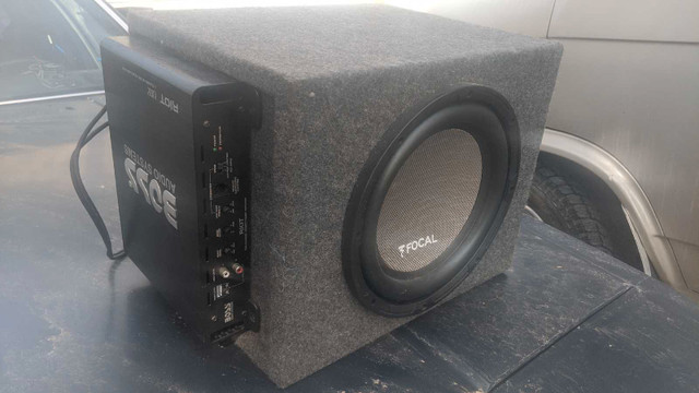 10" Focal Subwoofer W/ Boss Audio 600watt Amp +box*Brand New* in Audio & GPS in Edmonton