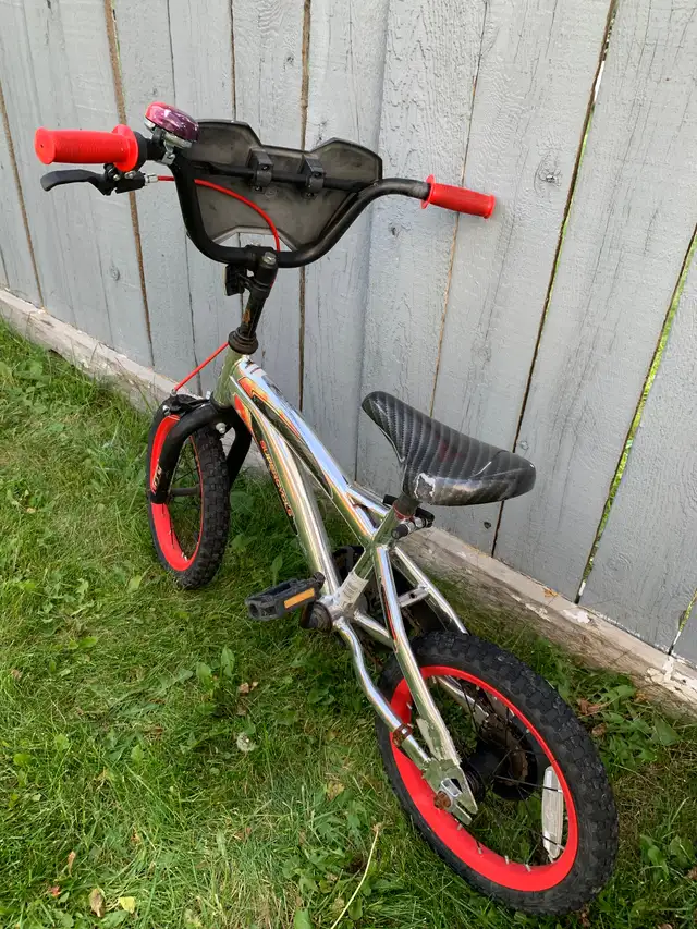 Kid 14" Red and Silver Bike in Kids in Edmonton - Image 3