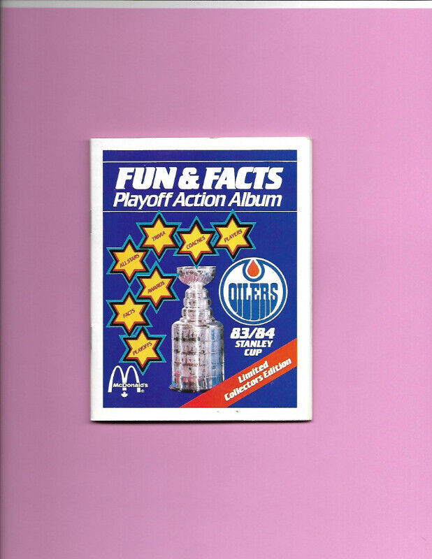 Vintage Hockey: McDonalds Edmonton Oilers Play-Off Action Albums in Arts & Collectibles in Bedford