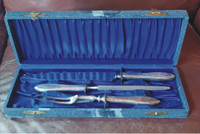 Carving Set Community Plate Stainless in box Excellent condition