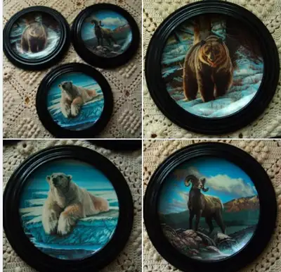 Bradford exchange limited addition from the Wild and Free: Canada’s Big Game Series (3) 8 1/2" Colle...