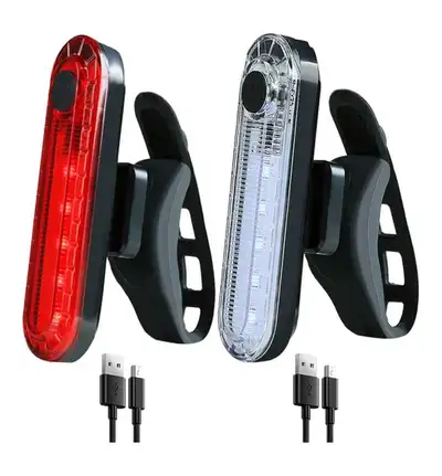 NEW: Bike LED lights (front & back), rechargeable, View more