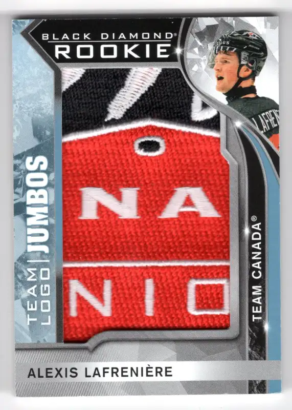 2020-21 Black Diamond Rookie Team Logo Patches Alexis Lafrenière | Arts ...
