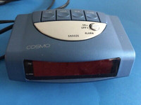 Vintage Cosmo digital alarm clock Electronic Clock E539X w