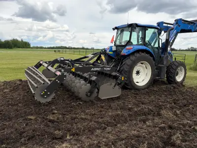 3 meter width, 100-130hp, 22” blades, basket roller, SKF bearings. Meant for all standard speed disc...