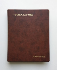 Vintage Realistic Cassette Tape Case/Album - Holds 16 Cassettes