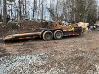 Load trailer told deck equipment hauler 14k