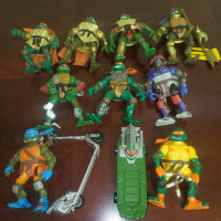 Teenage Mutant Ninja Turtles 2004 Playmates Lot of 9 Figures