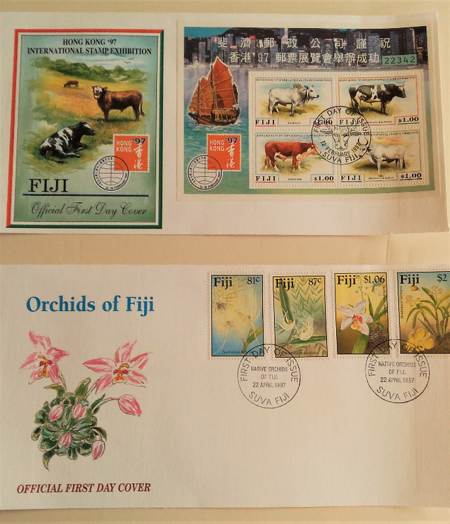 Fijian philatelic society 4 piece stamps sets in Hobbies & Crafts in Moose Jaw - Image 2