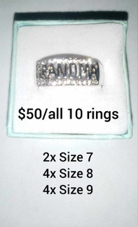 10 Brand New Grandma Ring Lot For Sale