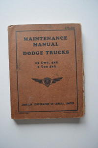 DODGE Trucks Maintenance Manual 1945