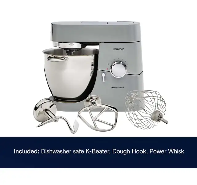 KENWOOD KMM021 7QT Chef Titanium Stand Mixer, 800W in Processors, Blenders & Juicers in City of Toronto - Image 4
