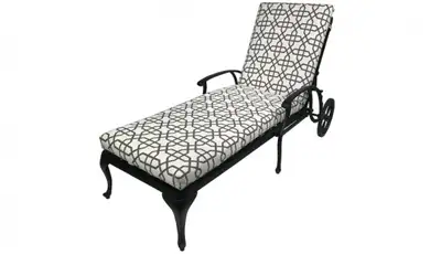 Patio Furniture Outdoor Solid Cast Aluminum Chaise Lounger, View more