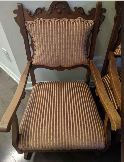 Antique 18th Century His & Hers rocker & chair, Best Offer in Arts & Collectibles in Markham / York Region - Image 3