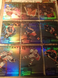 carte de hockey Wayne gretzky 1999-00 set complet record 15 cart