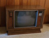 Vintage 80's Wood Furniture TV