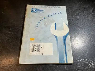 ZF HBW, HBW-360A, HBW-450, HBW-630 Marine Transmission Manual, View more