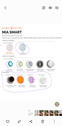 Clarisonic Mia Smart with Multiple Attachments and Gel Cleanser