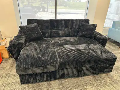 Corduroy Sofa-bed pullout brand new, View more