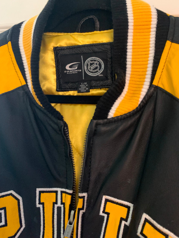 NHL Carl Banks G-III Boston Bruins Leather Jacket in Hockey in Cornwall - Image 3