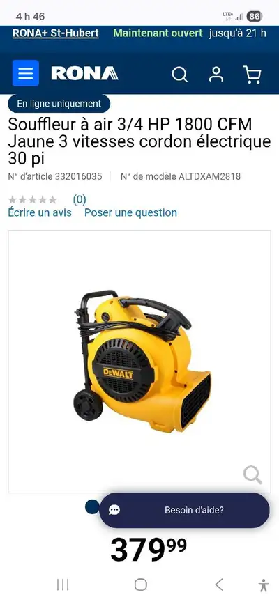 Souffleur à air, View more