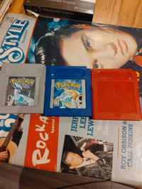 pokemon blue , red and silver GBC games
