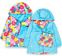 Girls Reversible Rain Coat with Shoulder Bag, High Quality