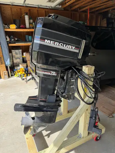Mid to late 1980s Mercury 70hp two stroke. I have repowered my boat with a four stroke. Engine runs...