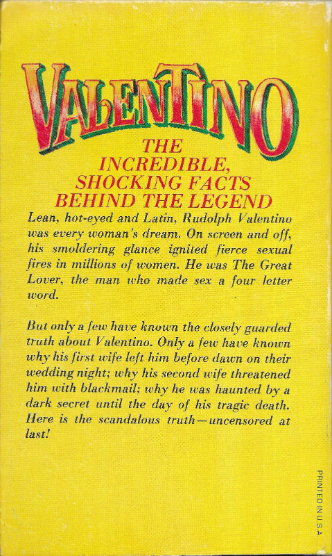 VALENTINO: An Intimate Exposé of The Sheik - Brad Steiger & Chaw in Non-fiction in Ottawa - Image 2