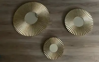 Gold, heavy, decorative mirrors, View more