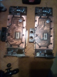 Water-cooled GTX 970 Graphics Card (x2) For Sale