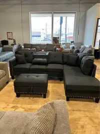 Brand New Sectional Black  Sofa Free Delivery on Sectional Sofas