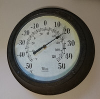 Vintage Bios Weather Outdoor Thermometer