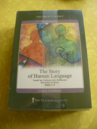 THE GREAT COURSES-THE STORY OF HUMAN LANGUAGE -BOOK + 6 DVD NEW