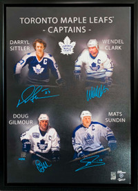 Toronto Maple Leafs Memorabilia Signed Matthews, Marner, Tavares