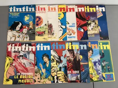 Tintin - Journal Hebdomadaire Super-Jeunes TINTIN   années 70/80, View more