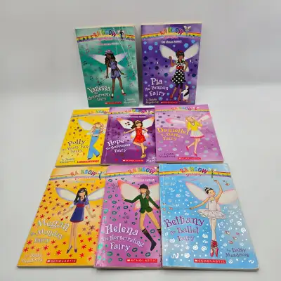 Lot Of 8 Rainbow Magic Books Fairies Book Sports Dance Party Princess Ocean Daisy Meadows Scholastic...