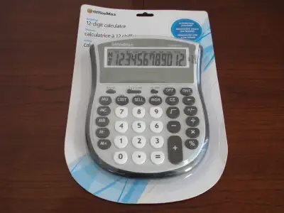 Office Max 12 Digit Calculator - New, View more