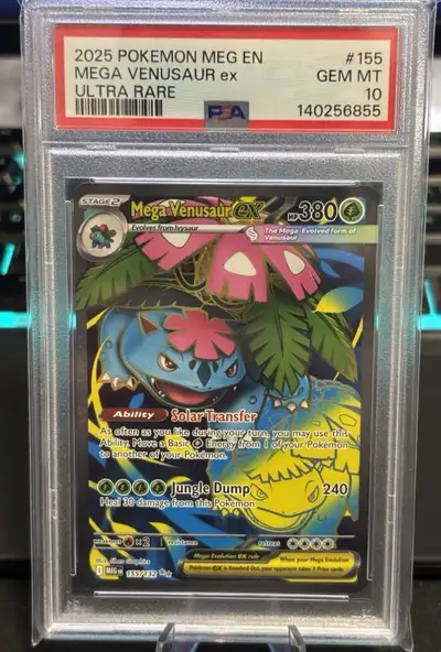  #155 MEGA VENUSAUR EX PSA 10, View more